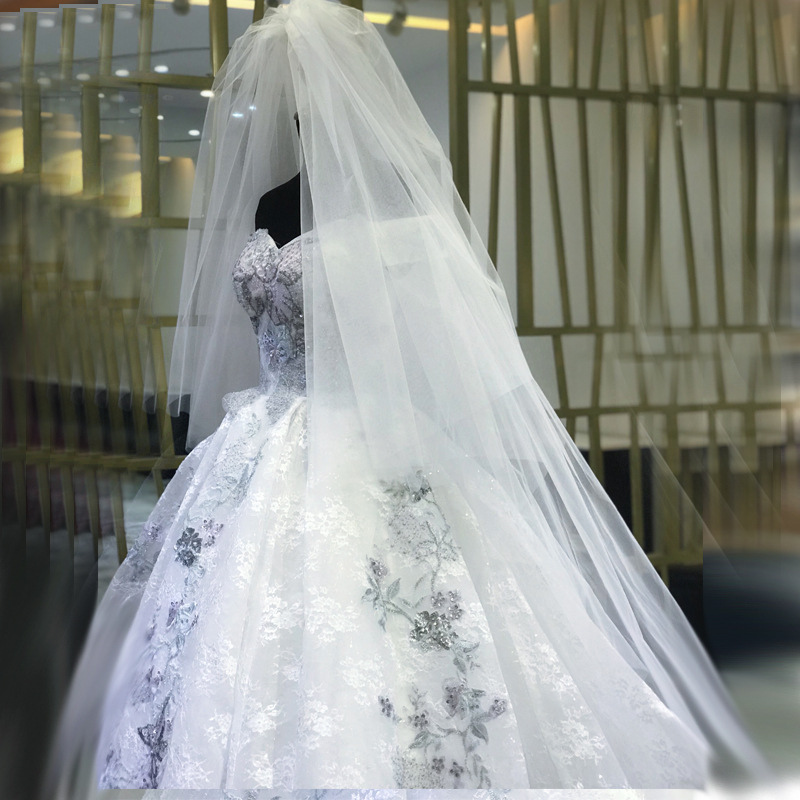 New Bridal Wedding Dress Veil 3 M Wide 3 M Long Hard Mesh Super Dishevelling Yarn Veil Foreign Wedding Veil New Bridal Wedding Dress Veil 3 M Wide 3 M Long Hard Mesh Super Dishevelling Yarn Veil Foreign Wedding Veil