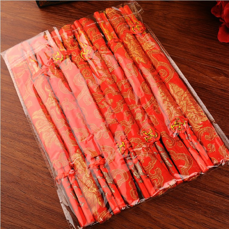 Children Prosperity Brought by the Dragon and the Phoenix Bamboo Chopsticks Wedding Couple Chopsticks Wedding Chopsticks