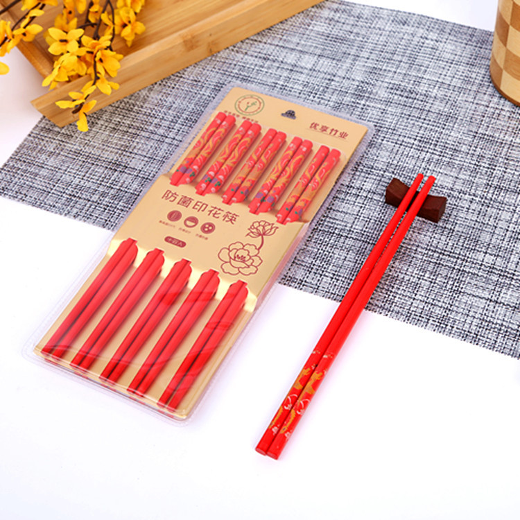 Festive Chopsticks Wedding Celebration Dragon and Phoenix a Pair of Chopsticks Restaurant Wedding Chopsticks