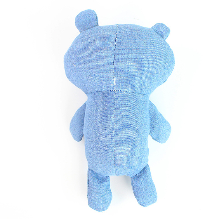 Manufacturer direct wholesale stuffed dog toy cowboy teddy bear doll, customized all kinds of plush toy voice molars