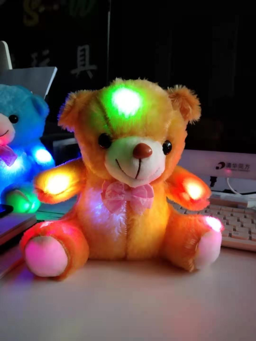 Light-Emitting Plush Toys Teddy Bear Figurine Doll Baby Birthday Present Day Wedding Gifts Ornaments Light-Emitting Plush Toys Teddy Bear Figurine Doll Baby Birthday Present Day Wedding Gifts Ornaments