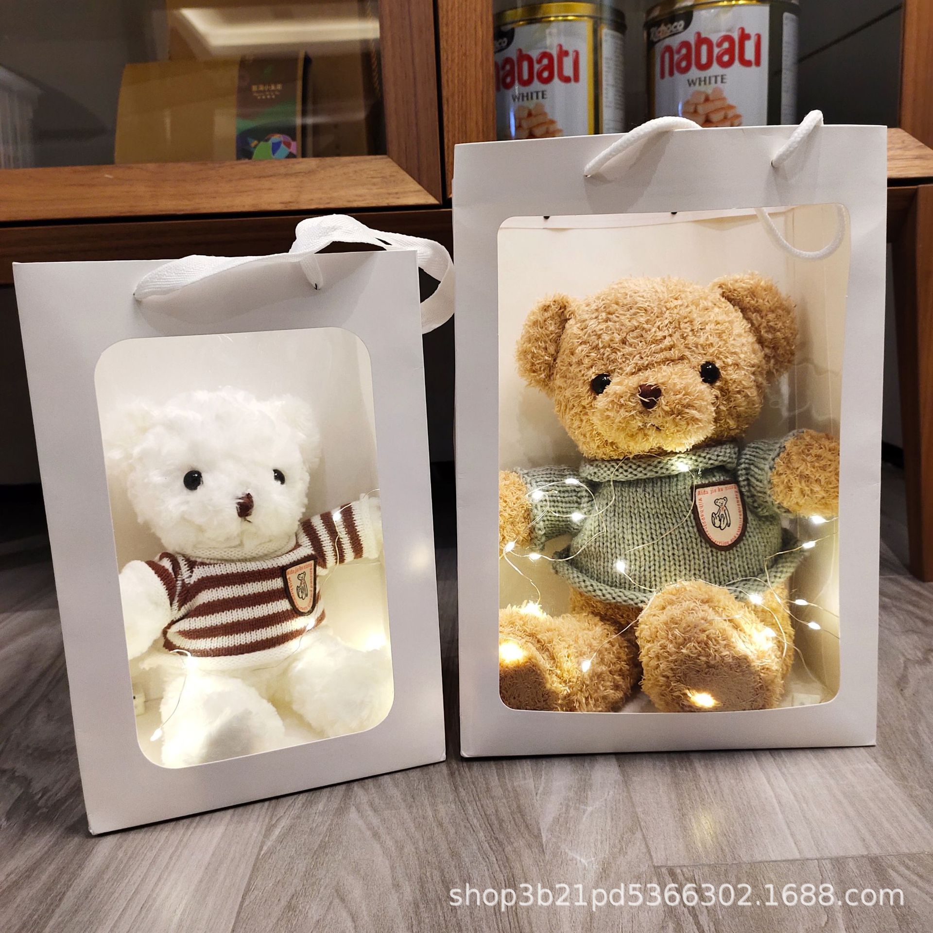 Wholesale Teddy Bear Doll Plush Toys Push Doll Christmas Christmas Eve Birthday Gift for Boys and Girls