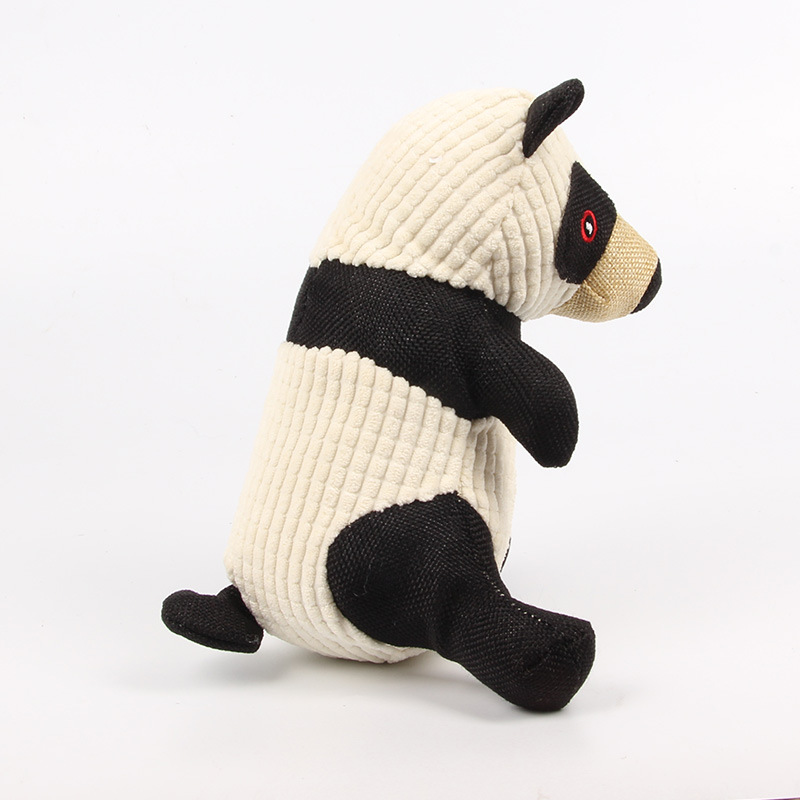 Plush cotton and linen bite resistant vocal teddy bear dog toy for dogs