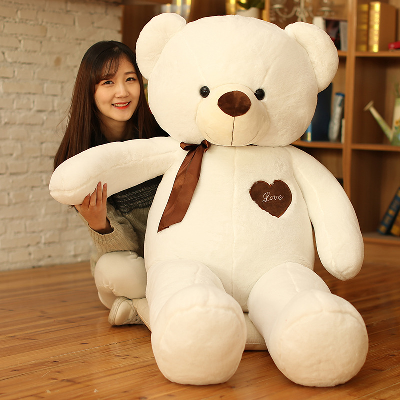 Plush Toy Ribbon Teddy Bear Doll Huggy Bear Ragdoll Get Girls Birthday Gifts Online Sale Free