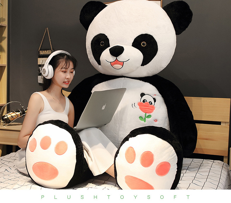 Smile Giant Panda Doll BEBEAR Teddy Bear Ragdoll Doll Cute Plush Toy Large Size Girls' Gifts Smile Giant Panda Doll BEBEAR Teddy Bear Ragdoll Doll Cute Plush Toy Large Size Girls' Gifts