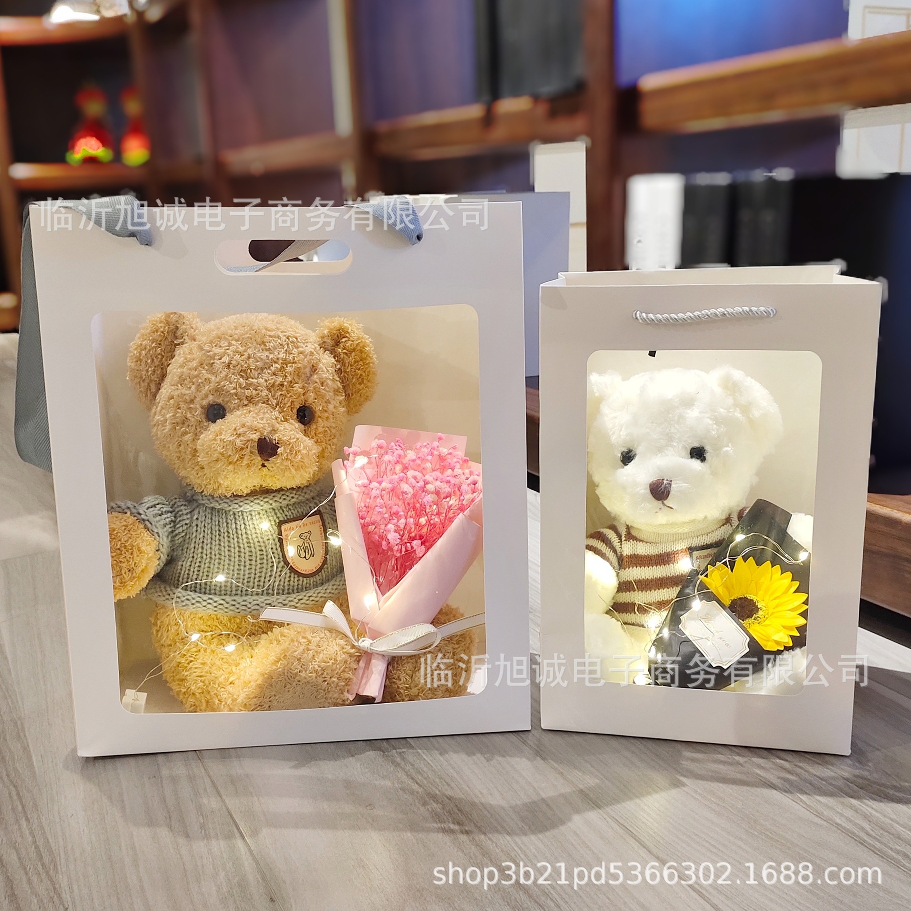 Wholesale Teddy Bear Doll Little Bear Doll Push Plush Toy 38 38 Women&#039;s God Day Birthday Gift for Children