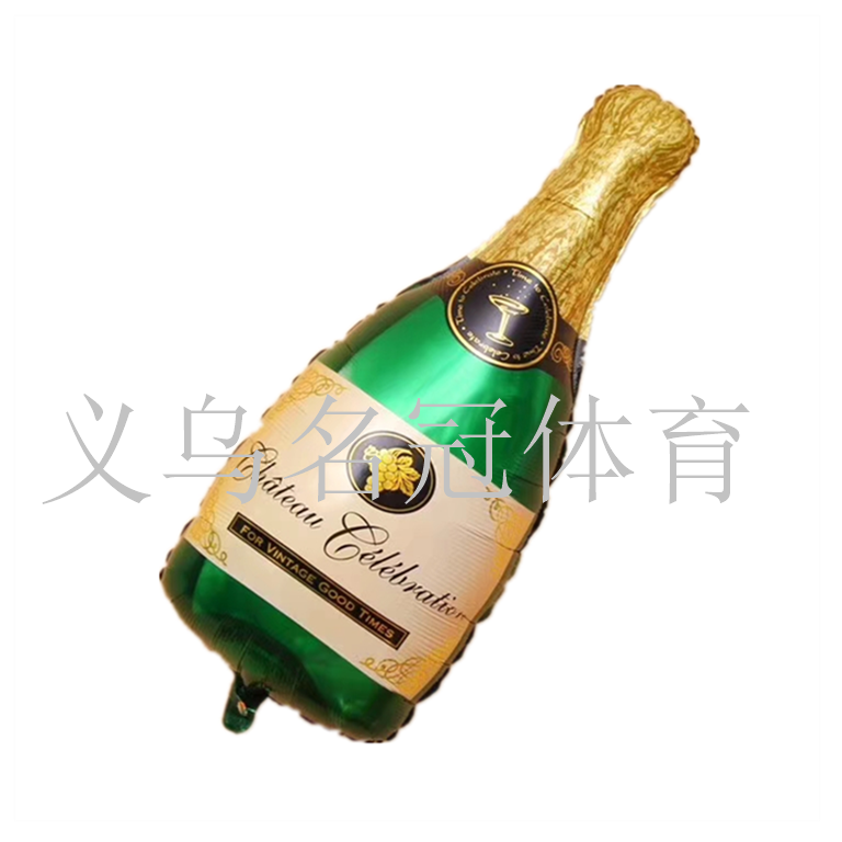 Champagne bottle beer glass aluminum membrane balloon, birthday party celebration party bar decoration balloon