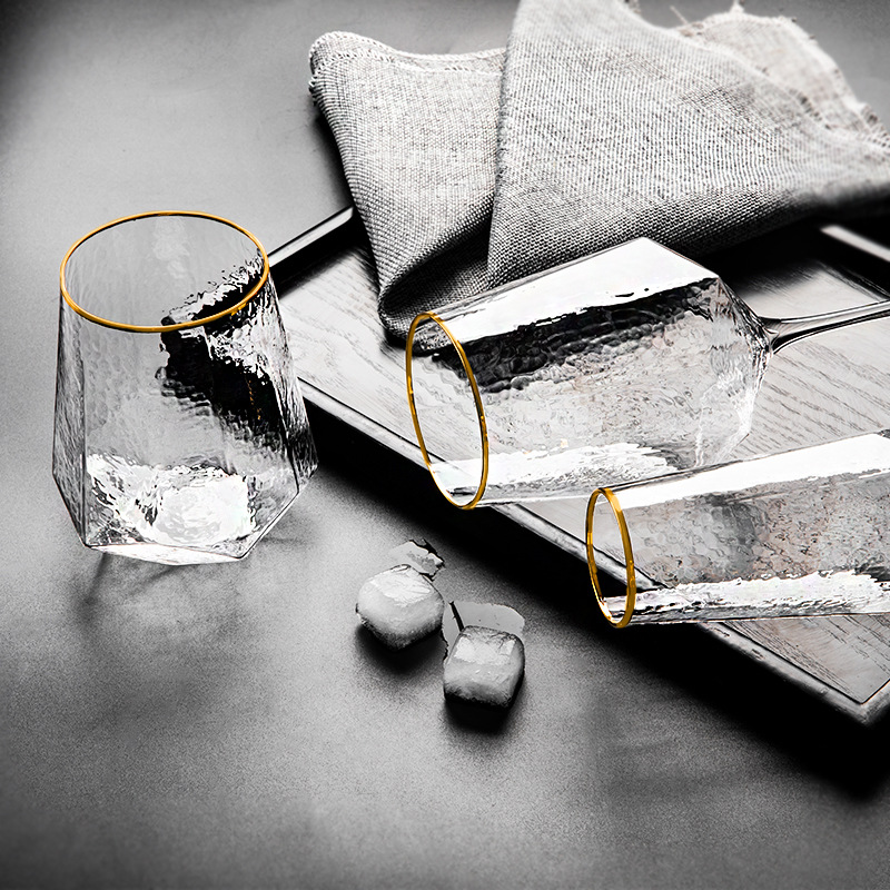 European-Style Diamond-Shaped Hammered Phnom Penh Red Wine Glass Champagne Glass Crystal Glass Goblet Wine Glass Home Decoration European-Style Diamond-Shaped Hammered Phnom Penh Red Wine Glass Champagne Glass Crystal Glass Goblet Wine Glass Home Decoration