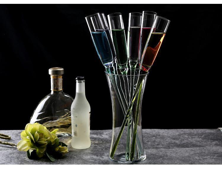 Factory Direct Supply Color Beach Champagne Glass 6 Cups 1 Seat Set Bubble Champagne Goblet Champagne Glass Factory Direct Supply Color Beach Champagne Glass 6 Cups 1 Seat Set Bubble Champagne Goblet Champagne Glass