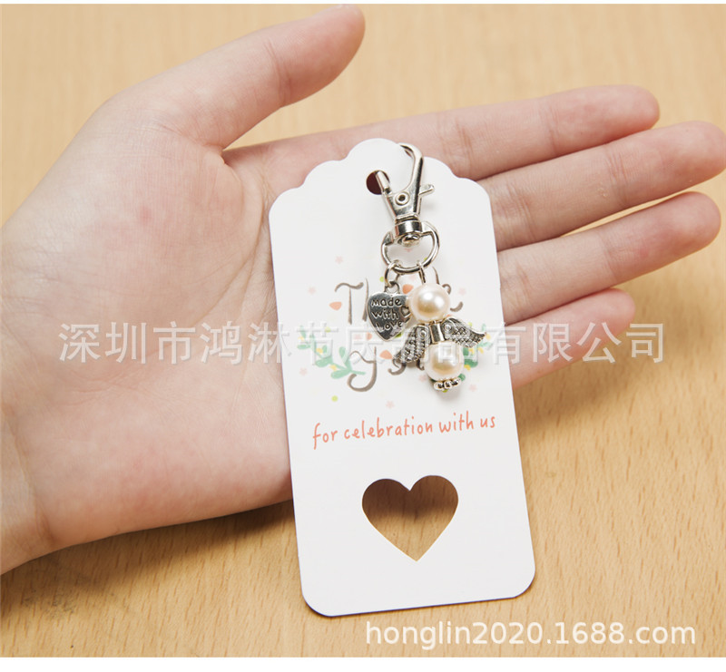 Creative Style Guardian Angel Keychain Wedding Celebration Decoration Gift Angel Wings Baby Baptism Communion Party Gift