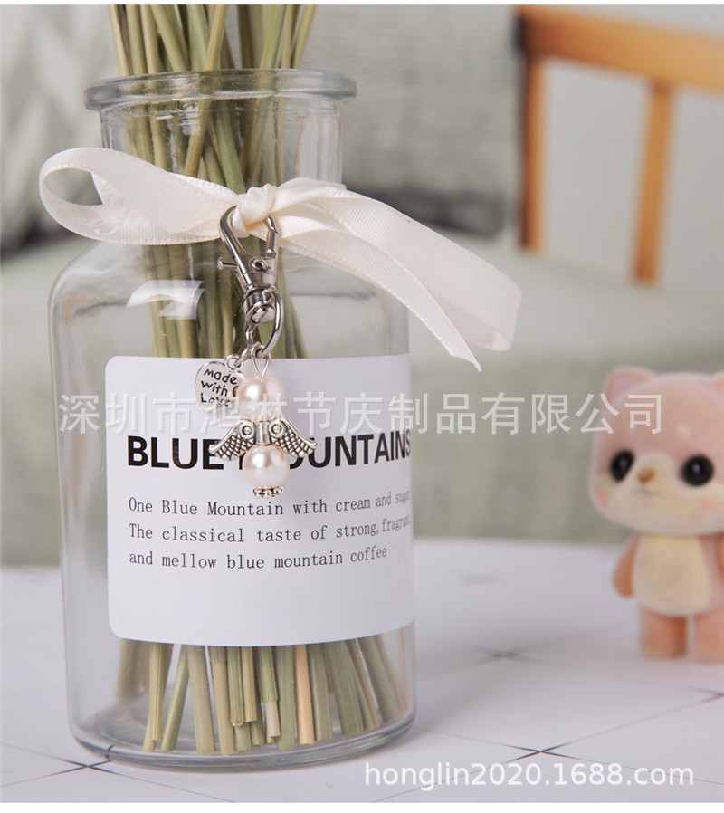 Creative Style Guardian Angel Keychain Wedding Celebration Decoration Gift Angel Wings Baby Baptism Communion Party Gift