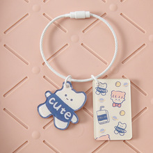 Wedding Keychain Teddy Automobile Hanging Ornament Ornament Key Chain Rabbit Wool Felt Creative Gift