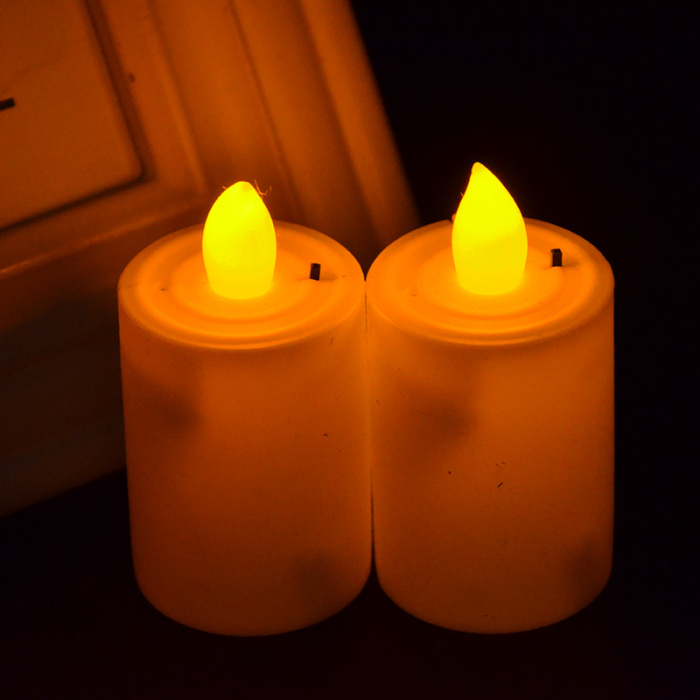 LED simulation candle colorful glow smokeless green warmest candlelight dinner proposal birthday pair LED simulation candle colorful glow smokeless green warmest candlelight dinner proposal birthday pair