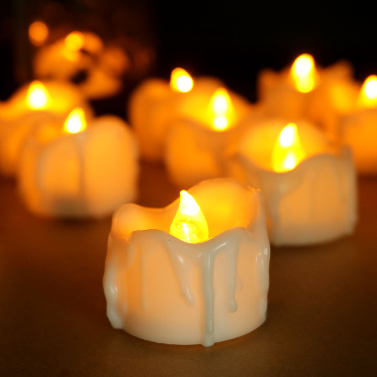 Glow Candle  Candle Light Simulation Candle Christmas Halloween Party Decoration Light-Emitting Candle Light Night Light