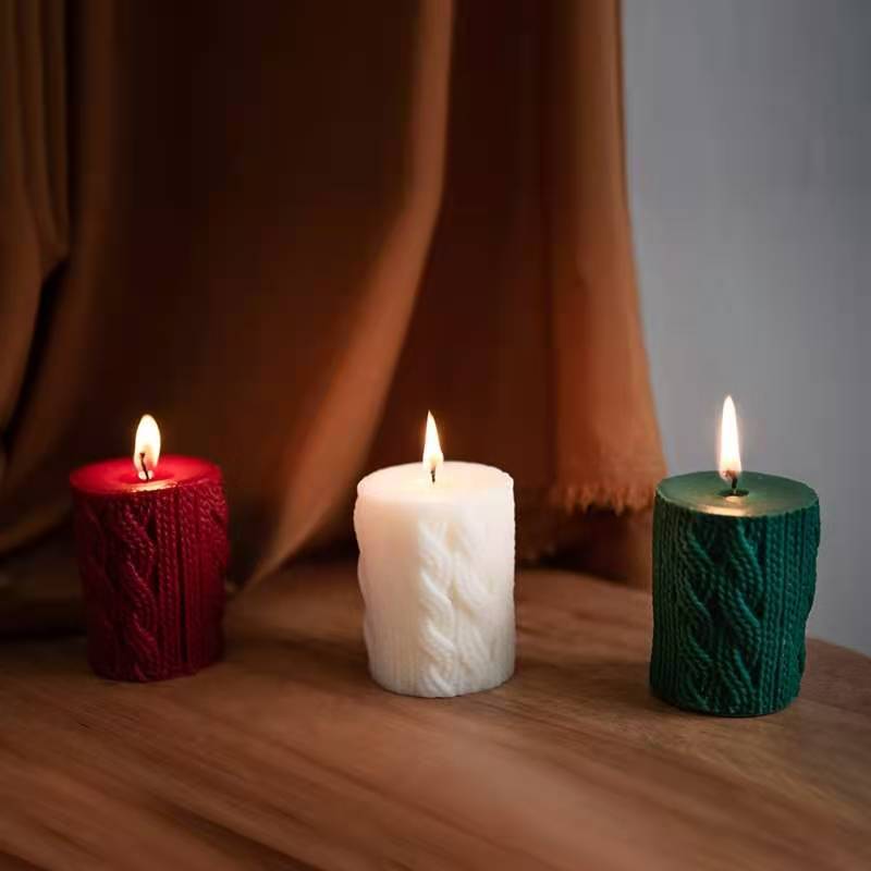 Glow Candle  New Year Gift Gift Gift Big Bean Wax Fragrance Gloves Bear Gingerbread Man Elk Wool