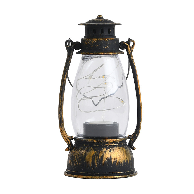 Glow Candle  Electronic Candle Christmas Candle Halloween Decoration Retro LED Lantern Storm Lantern Craft Gift