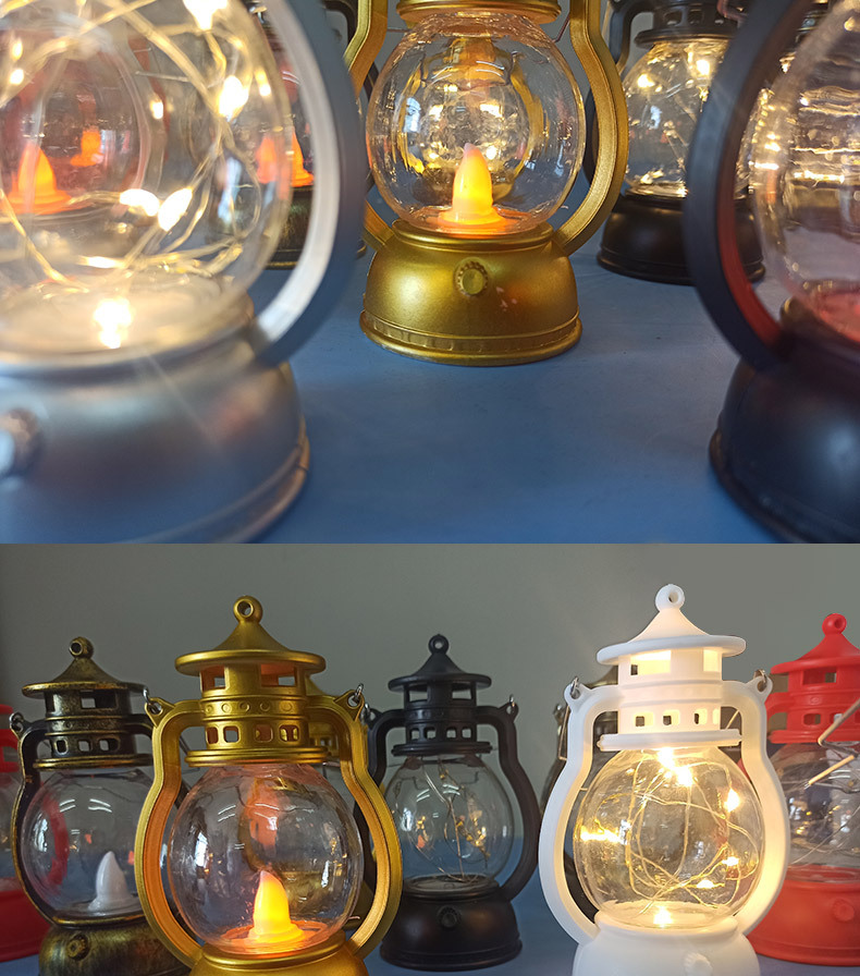 Glow Candle Small Oil Lamp Small Lantern Electric Candle Lamp Creative Ornament Furnishing Atmosphere Layout