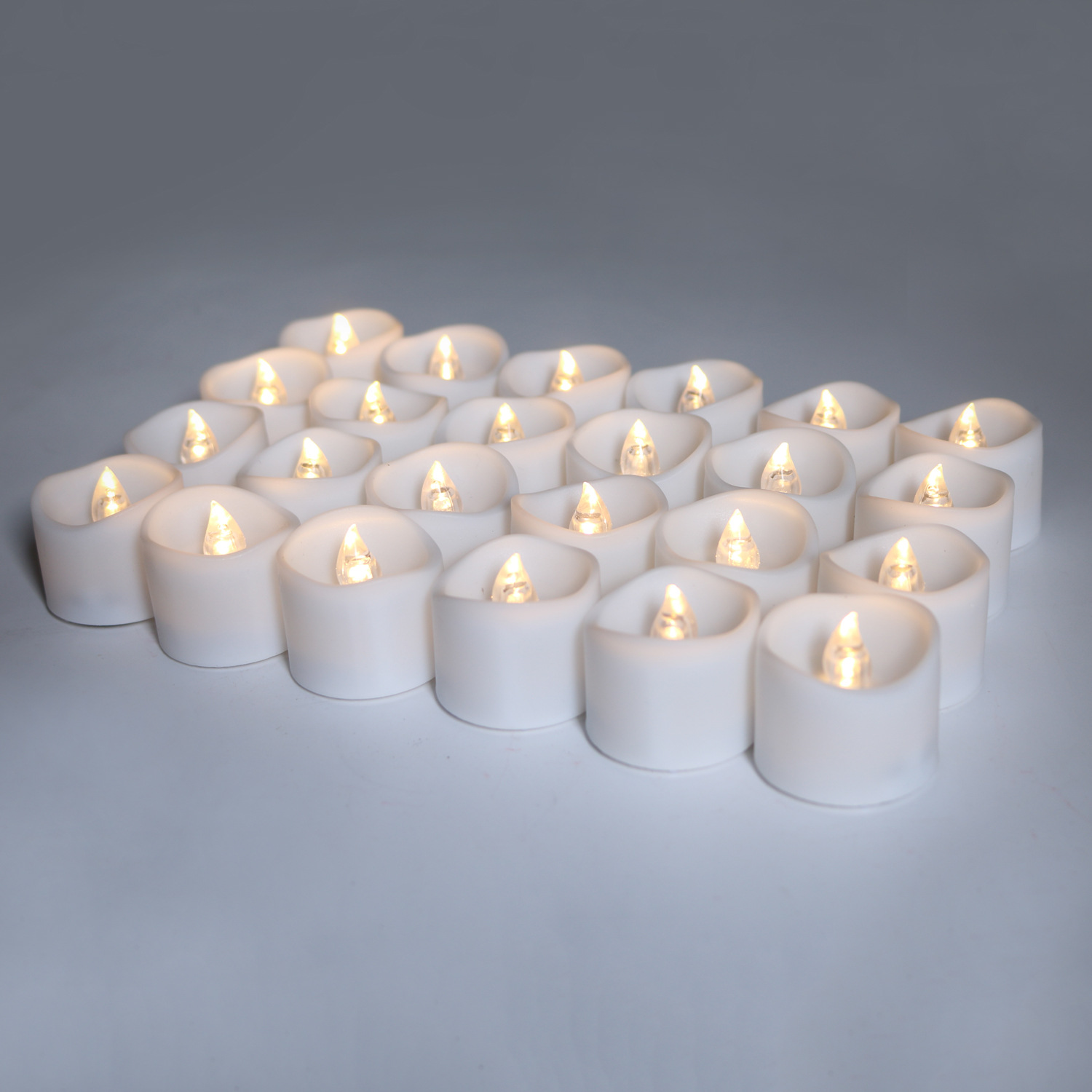 Glow Candle  Concave Wave Mouth Timing Electric Candle Lamp Christmas Decoration LED Candle Timing Function