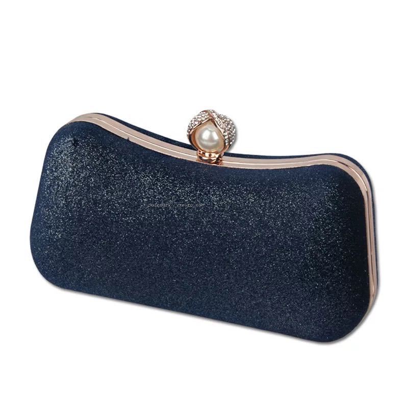 Popular All over the World High-End Flannel Bridal Wedding Bag Dinner Hand Clutch Bag