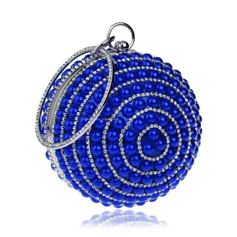 High-End Ball Stick-on Crystals Evening Bag Pearl Wedding Dress Bag Fashion Wedding Bag High-End Ball Stick-on Crystals Evening Bag Pearl Wedding Dress Bag Fashion Wedding Bag