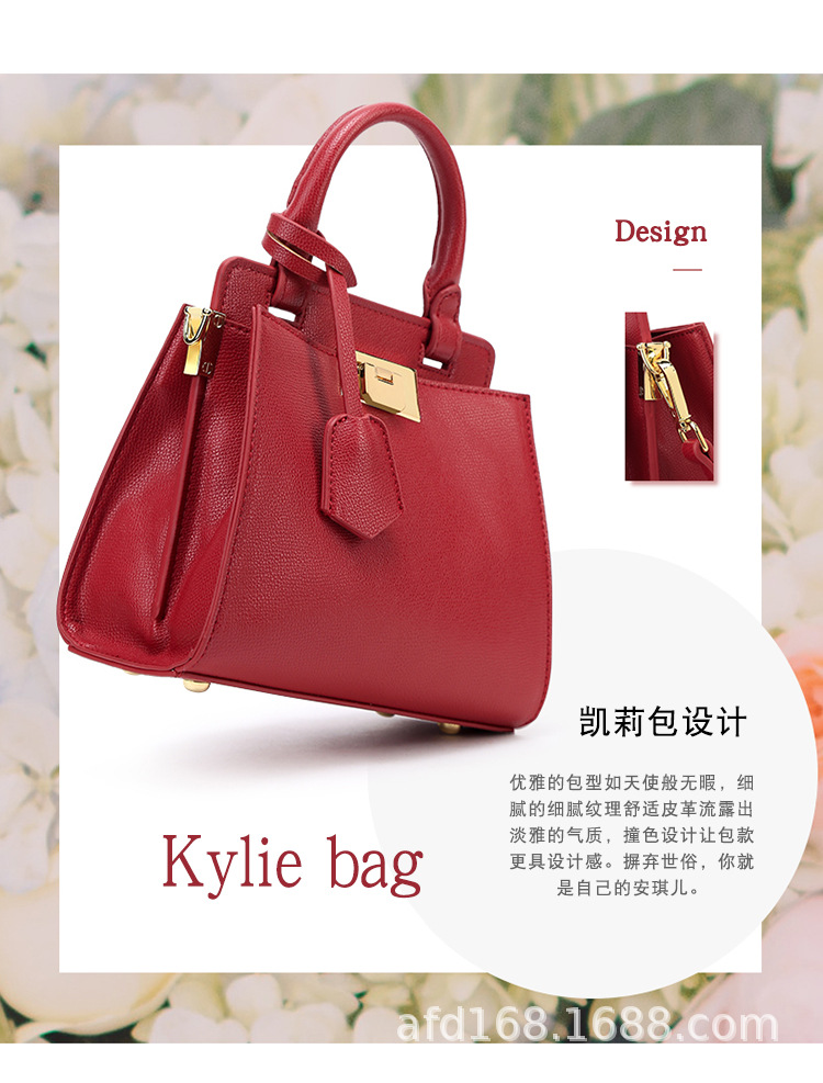 bag Wholesale Women's Bags 2021 New Fashion Kelly Bag Handbag Large Capacity Wedding Red wedding Bag