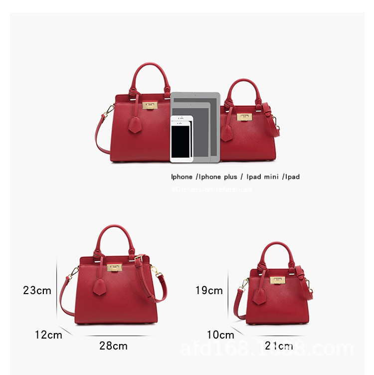 bag Wholesale Women's Bags 2021 New Fashion Kelly Bag Handbag Large Capacity Wedding Red wedding Bag