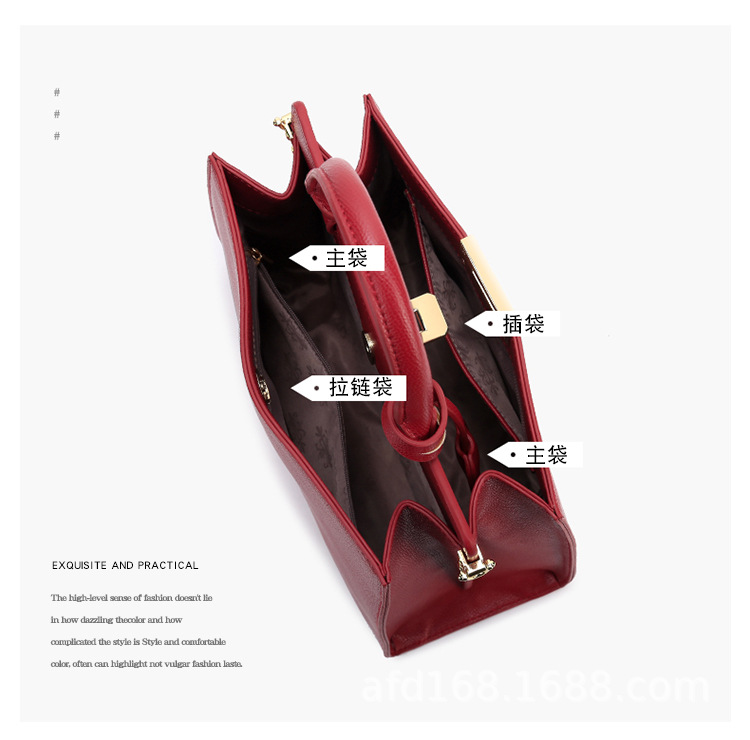 bag Wholesale Women's Bags 2021 New Fashion Kelly Bag Handbag Large Capacity Wedding Red wedding Bag