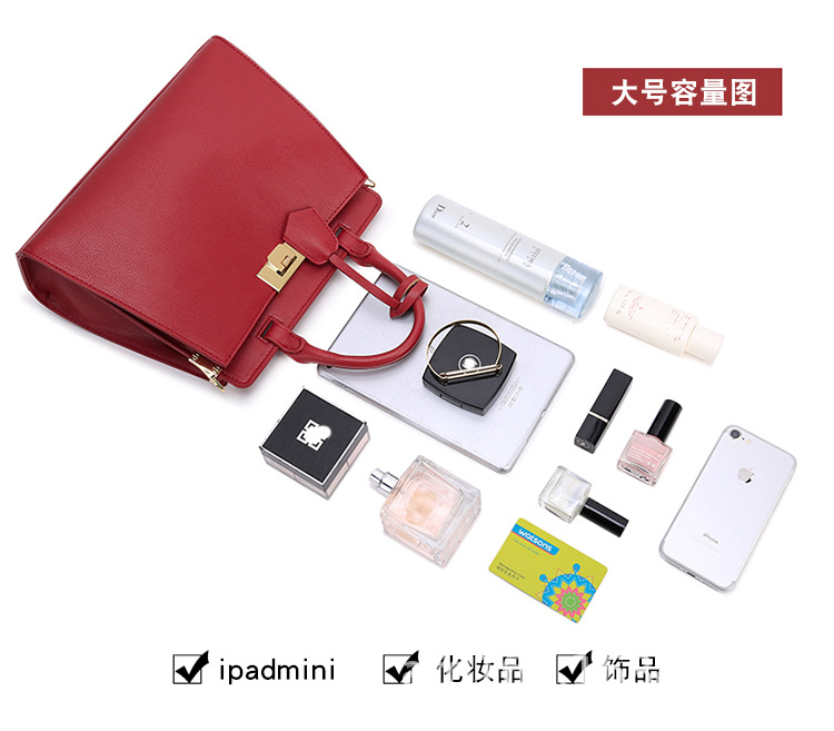 bag Wholesale Women's Bags 2021 New Fashion Kelly Bag Handbag Large Capacity Wedding Red wedding Bag
