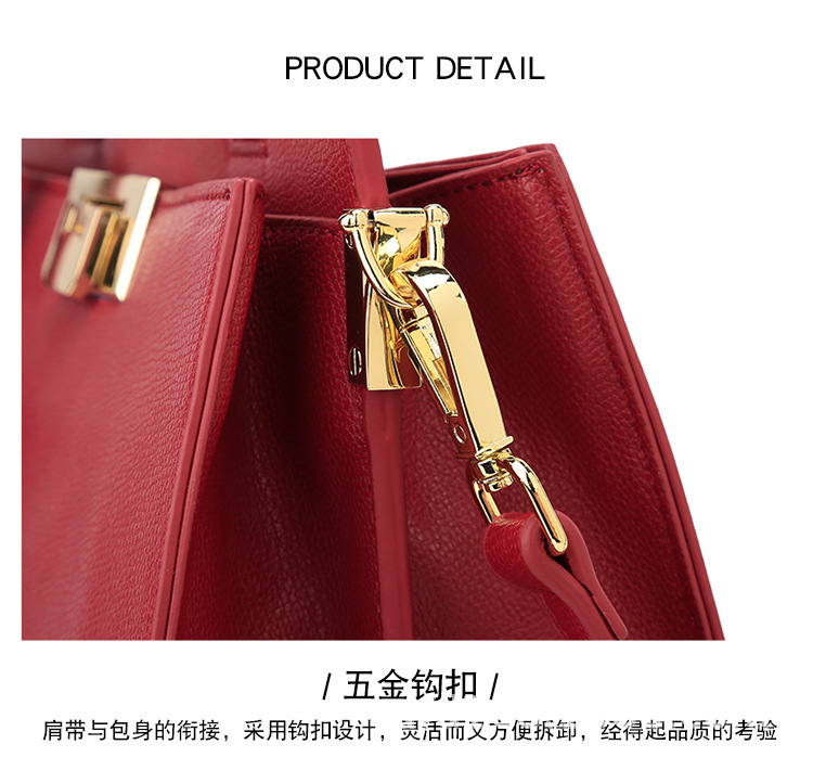 bag Wholesale Women's Bags 2021 New Fashion Kelly Bag Handbag Large Capacity Wedding Red wedding Bag