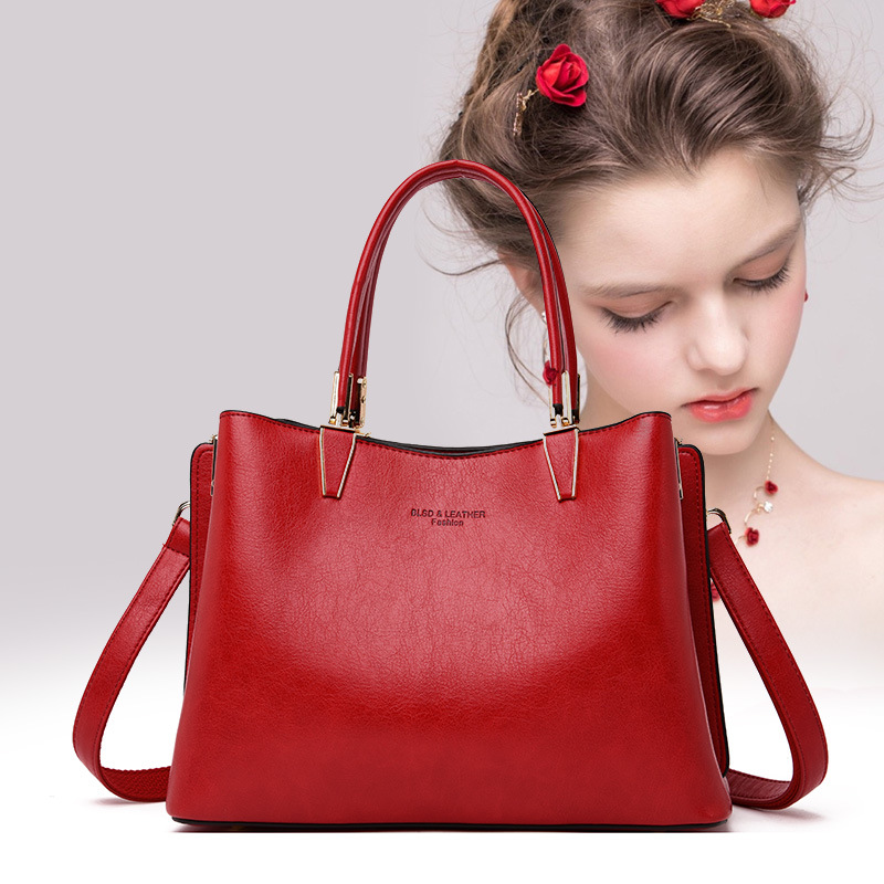 wedding Bag Bridal Women&#039;s Bag 2021 New Fashion Red Wedding Women&#039;s Large Capacity Portable Shoulder Messenger Bag
