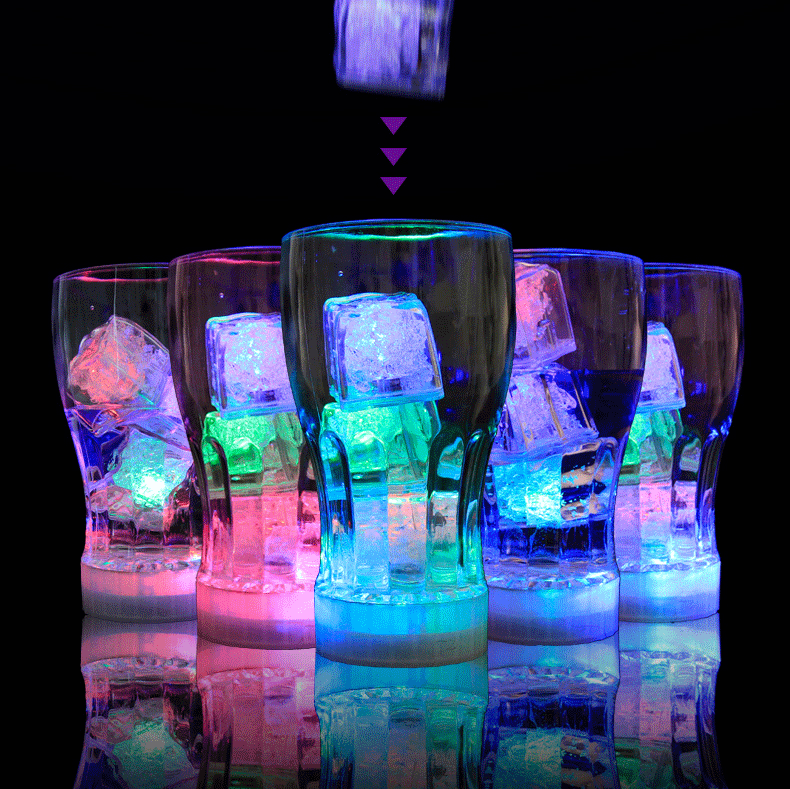Bar KTV Luminous Ice Light-Emitting Toys into the Water Is Bright Led Colorful Ice Cube Water Sensing Luminous Ice Manufacturer Bar KTV Luminous Ice Light-Emitting Toys into the Water Is Bright Led Colorful Ice Cube Water Sensing Luminous Ice Manufacturer