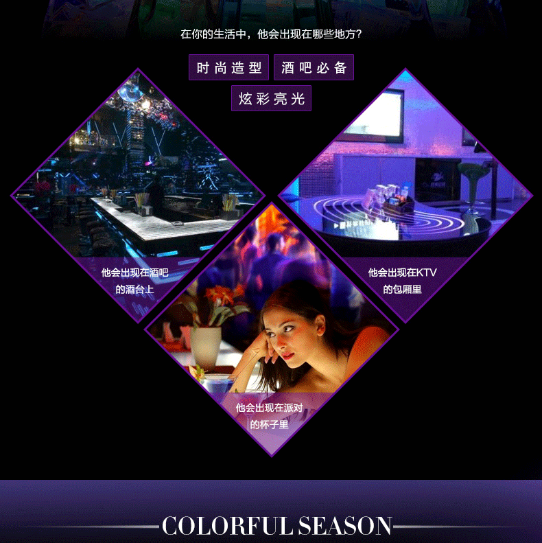 Bar KTV Luminous Ice Light-Emitting Toys into the Water Is Bright Led Colorful Ice Cube Water Sensing Luminous Ice Manufacturer Bar KTV Luminous Ice Light-Emitting Toys into the Water Is Bright Led Colorful Ice Cube Water Sensing Luminous Ice Manufacturer