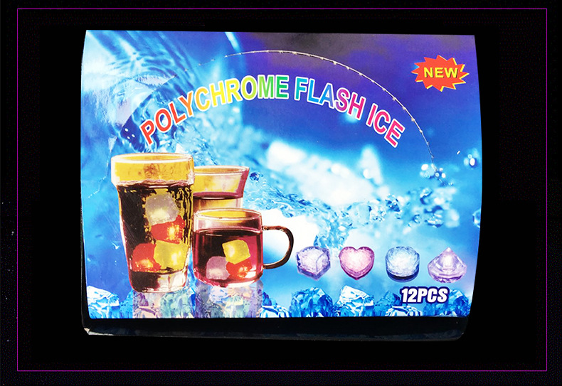 Bar KTV Luminous Ice Light-Emitting Toys into the Water Is Bright Led Colorful Ice Cube Water Sensing Luminous Ice Manufacturer Bar KTV Luminous Ice Light-Emitting Toys into the Water Is Bright Led Colorful Ice Cube Water Sensing Luminous Ice Manufacturer