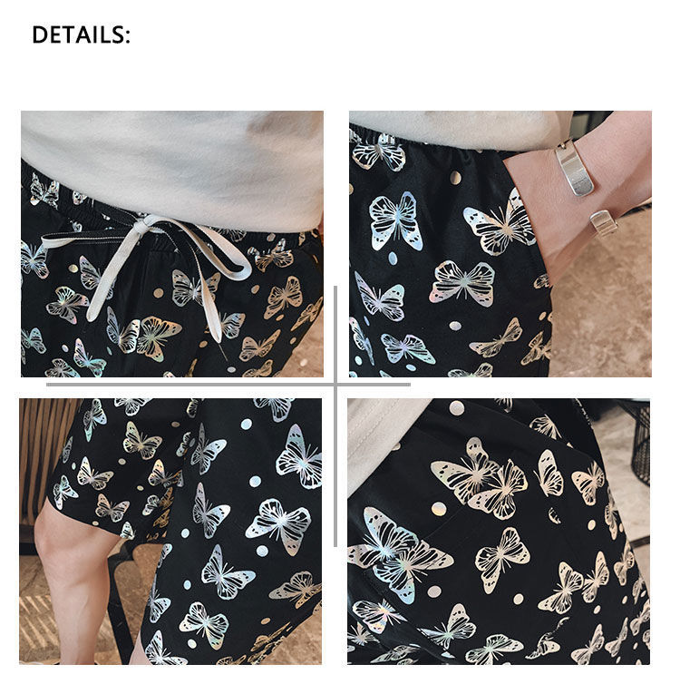 Shorts Men's Anti-Colorful Casual Pants Summer Thin Trendy Men's Overalls Ice Silk Pants Beach Shorts Shorts Men's Anti-Colorful Casual Pants Summer Thin Trendy Men's Overalls Ice Silk Pants Beach Shorts