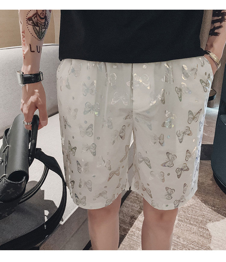 Shorts Men's Anti-Colorful Casual Pants Summer Thin Trendy Men's Overalls Ice Silk Pants Beach Shorts Shorts Men's Anti-Colorful Casual Pants Summer Thin Trendy Men's Overalls Ice Silk Pants Beach Shorts