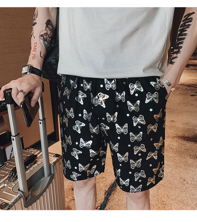 Shorts Men's Anti-Colorful Casual Pants Summer Thin Trendy Men's Overalls Ice Silk Pants Beach Shorts Shorts Men's Anti-Colorful Casual Pants Summer Thin Trendy Men's Overalls Ice Silk Pants Beach Shorts