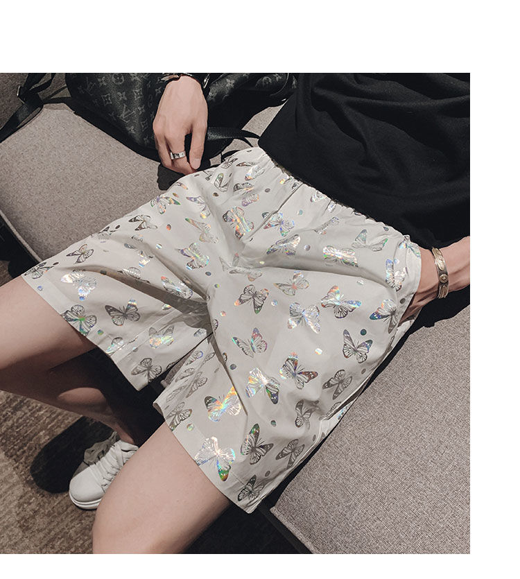 Shorts Men's Anti-Colorful Casual Pants Summer Thin Trendy Men's Overalls Ice Silk Pants Beach Shorts Shorts Men's Anti-Colorful Casual Pants Summer Thin Trendy Men's Overalls Ice Silk Pants Beach Shorts