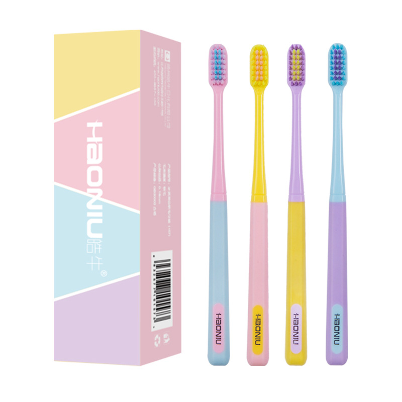 Colorful Candy Color Toothbrush Ice Cream Color TikTok Daily Necessities Adult Toothbrush Wholesale Factory One Piece Dropshipping