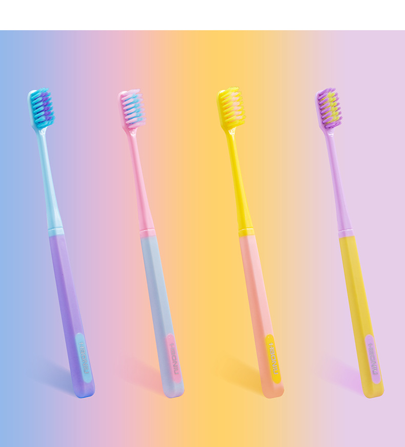 Colorful Candy Color Toothbrush Ice Cream Color TikTok Daily Necessities Adult Toothbrush Wholesale Factory One Piece Dropshipping