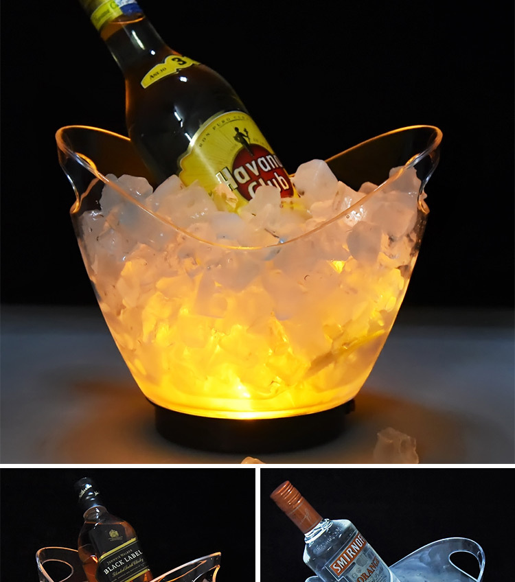 New Ice Bucket Luminous Ice Bucket Single Small Ice Bucket Champagne Bucket Colorful Light Variety Wine Bucket New Ice Bucket Luminous Ice Bucket Single Small Ice Bucket Champagne Bucket Colorful Light Variety Wine Bucket