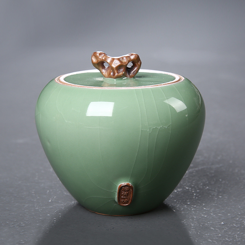 Tea Containers Creative MoistureProof Safe Stone Can Storage Tank Colorful Ice Crack Relief Sealed Tank Tea Containers