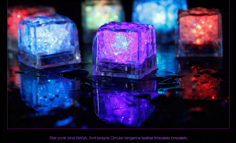 Bar KTV Luminous Ice Light-Emitting Toys into the Water Is Bright Led Colorful Ice Cube Water Sensing Luminous Ice Manufacturer Bar KTV Luminous Ice Light-Emitting Toys into the Water Is Bright Led Colorful Ice Cube Water Sensing Luminous Ice Manufacturer