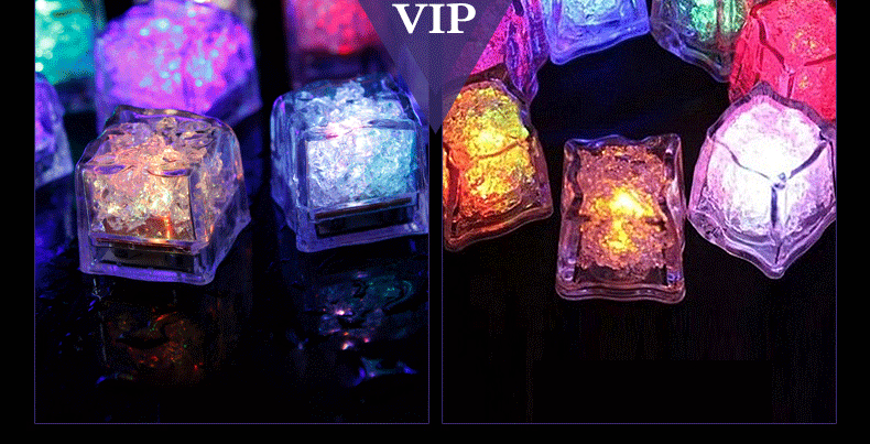 Bar KTV Luminous Ice Light-Emitting Toys into the Water Is Bright Led Colorful Ice Cube Water Sensing Luminous Ice Manufacturer Bar KTV Luminous Ice Light-Emitting Toys into the Water Is Bright Led Colorful Ice Cube Water Sensing Luminous Ice Manufacturer