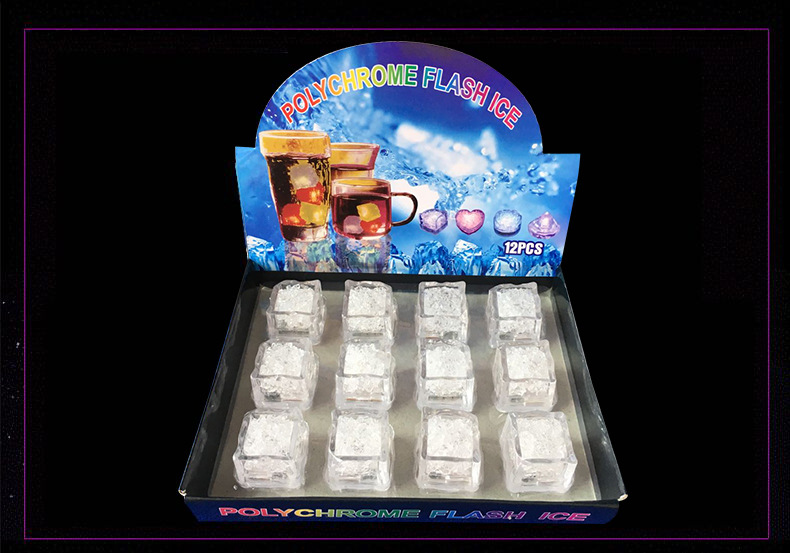 Bar KTV Luminous Ice Light-Emitting Toys into the Water Is Bright Led Colorful Ice Cube Water Sensing Luminous Ice Manufacturer Bar KTV Luminous Ice Light-Emitting Toys into the Water Is Bright Led Colorful Ice Cube Water Sensing Luminous Ice Manufacturer