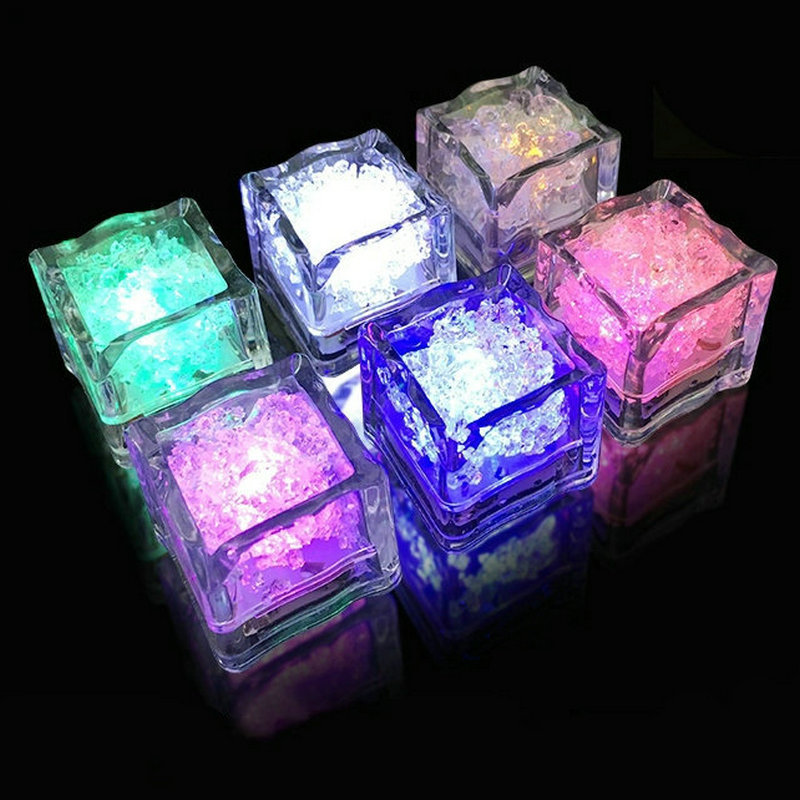 Bar KTV Luminous Ice Light-Emitting Toys into the Water Is Bright Led Colorful Ice Cube Water Sensing Luminous Ice Manufacturer