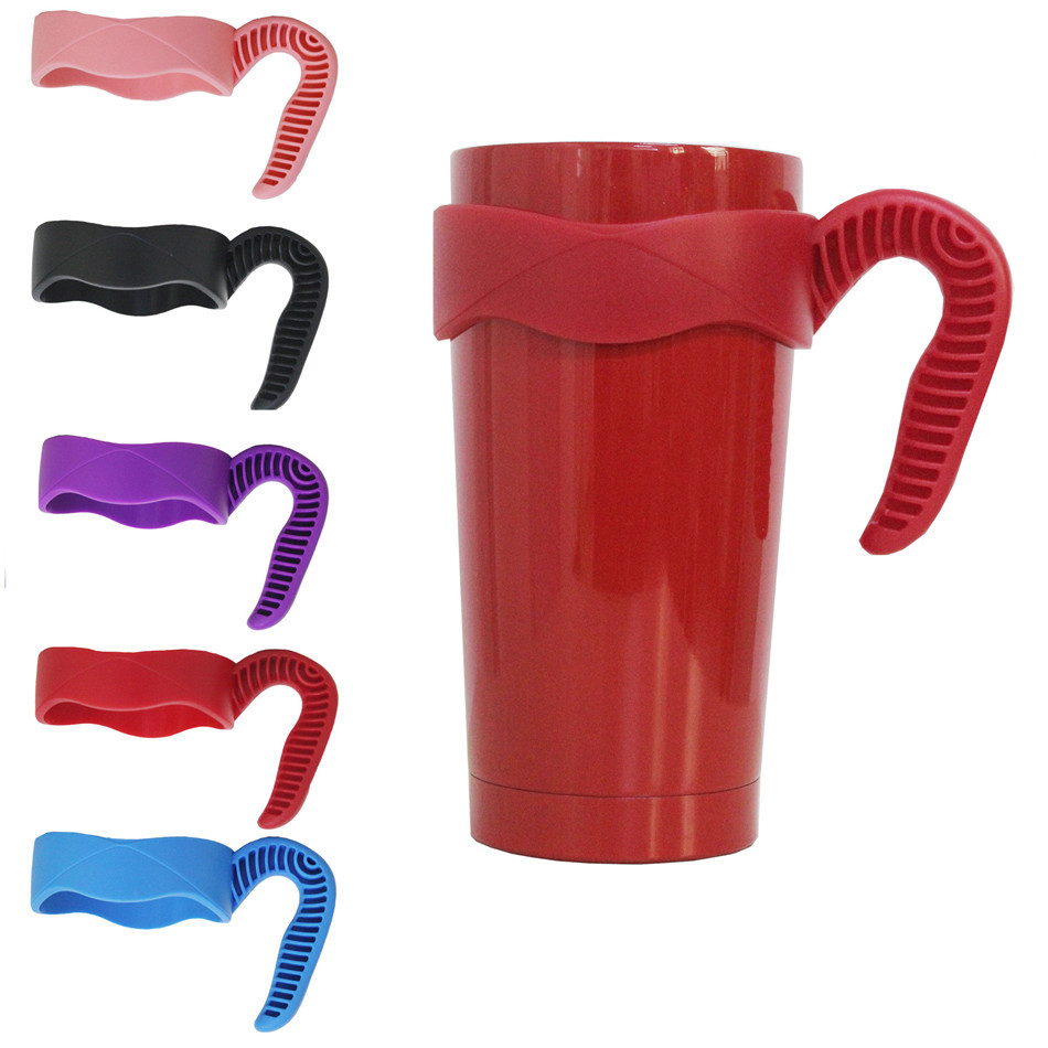 Wide Mouth Cup Saucer 20Oz30Oz Large Ice Cup Cup Set Car Cup Holder New Style Colorful Handle
