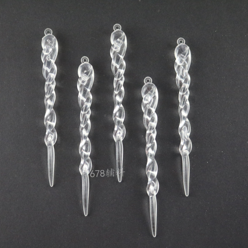 Decorations Simulation Transparent Ice Bar Icicles Gold and Silver Colorful Onion Ice Ice DIY Small Pendant 13cm Decorations Simulation Transparent Ice Bar Icicles Gold and Silver Colorful Onion Ice Ice DIY Small Pendant 13cm