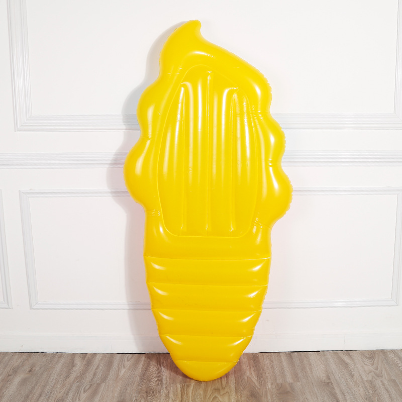 Factory Sales Inflatable Ice Cream Float Adult Swim Ring Floating Deck Chair Floating Bed Colorful Water Ice Cream Spot