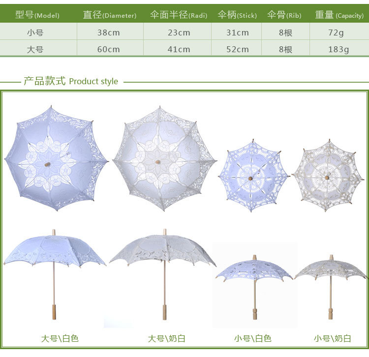 Hot Sale Wedding Supplies Decorative Umbrella Palace Wedding Lace Umbrella Bride Lace Umbrella White Bridesmaid Flower Girl Wooden Handle Umbrella Hot Sale Wedding Supplies Decorative Umbrella Palace Wedding Lace Umbrella Bride Lace Umbrella White Bridesmaid Flower Girl Wooden Handle Umbrella