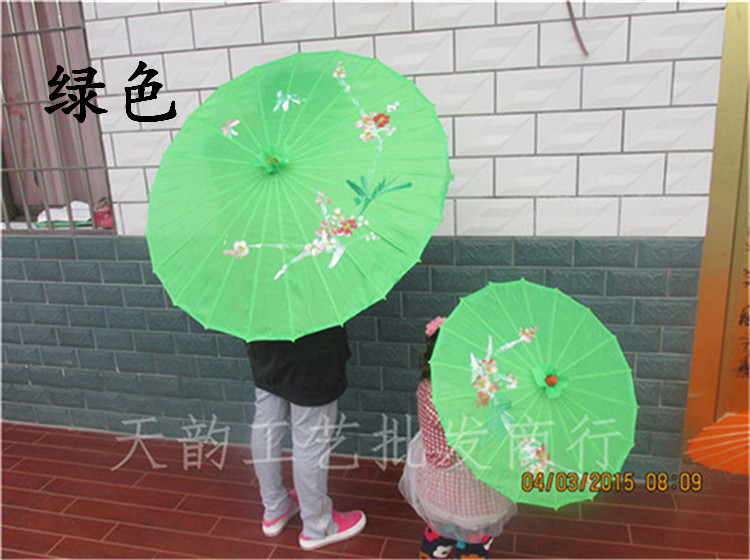 Tianyun Craft Umbrella Wholesale Photography Wedding Props Ceiling Decoration Dancing Handmade Umbrella Classical Silk Cloth Dance Umbrella